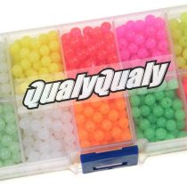 QualyQualy Fishing Beads 4mm 6.5mm 8mm 10mm 12mm Hard Plastic Beads For Fishing Rigs Making