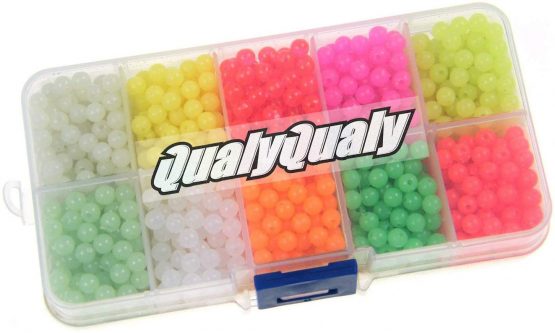 QualyQualy Fishing Beads 4mm 6.5mm 8mm 10mm 12mm Hard Plastic Beads For Fishing Rigs Making