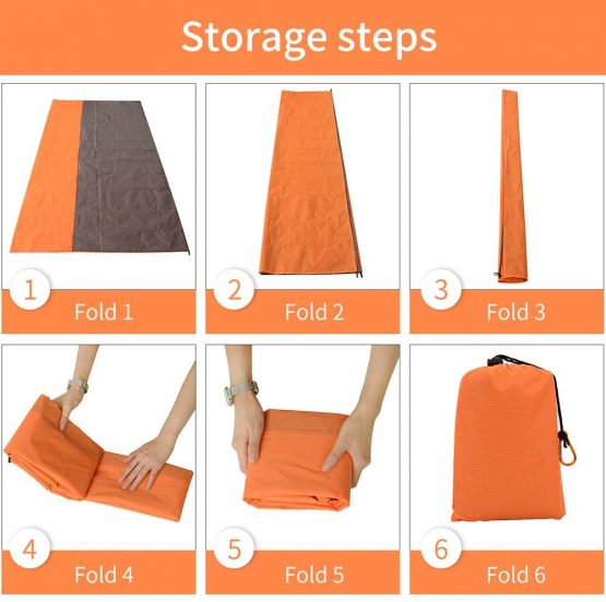 Beach Blanket Picnic Mat Camping Ground Mat Mattress 210 * 200cm Outdoor Blanket Ultralight Pocket Blanket Portable Picnic Mat Multifunctional Camping Baby Climb Ground Mat Mattress - Image 3