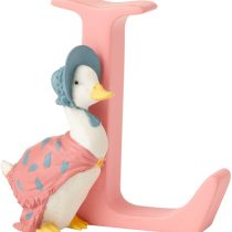 Beatrix Potter Alphabet Letter L Jemima Puddle Duck Figurine