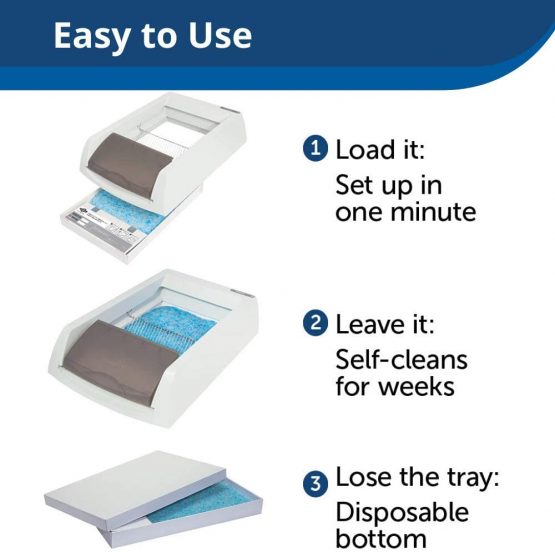 PetSafe ScoopFree Original Self-Cleaning Litter Box for Cats, Automatic Cat Litter Tray, Crystal Cat Litter, Disposable Cat Litter Tray, Hygienic, Odour Free - Image 3