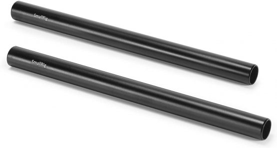 SMALLRIG 2pcs Aluminum Alloy 15mm Rod with M12 Inner Thread 8 Inches (20cm) - 1051