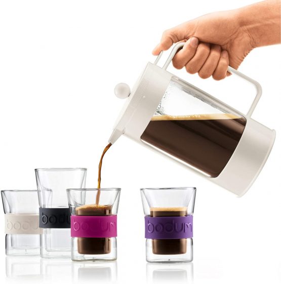 BODUM Bean 8 Cup French Press Coffee Maker, Off White, 1.0 l, 34 oz - Image 3