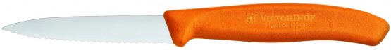 Victorinox 8 cm Pointed Tip/ Serrated Edge Blister Packed Paring Knife, Pack of 2, Orange - Image 4