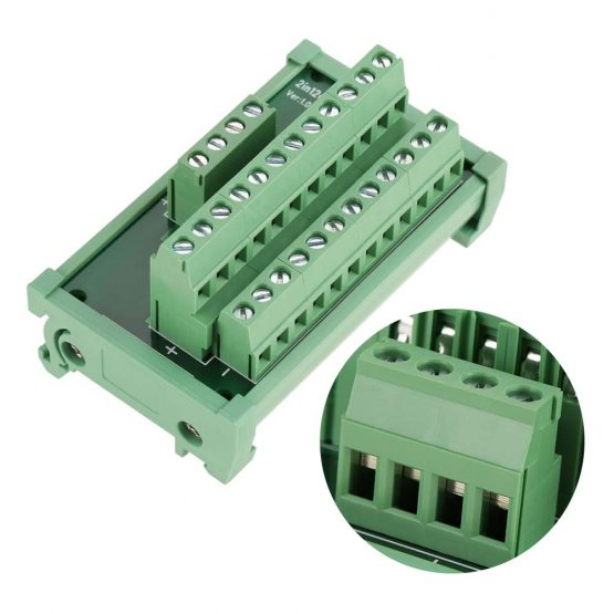 DIN Rail Module Breakout Board Power Entry Module 12 Position Terminal Block Adapter - Image 4