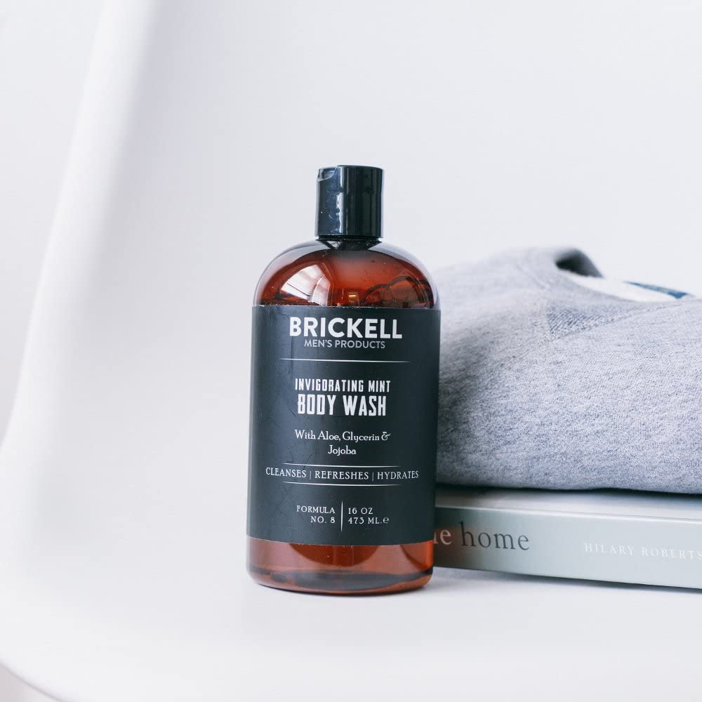 Brickell Men's Invigorating Mint Body Wash for Men Natural and Organic Deep Cleaning Shower Gel with Aloe, Glycerin - Image 3