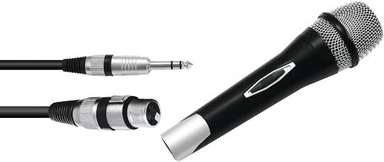 Omnitronic Gesangs-Microphone Partymic-1 Übertragungsart:Kabelgebunden incl. Kabel, Schalter