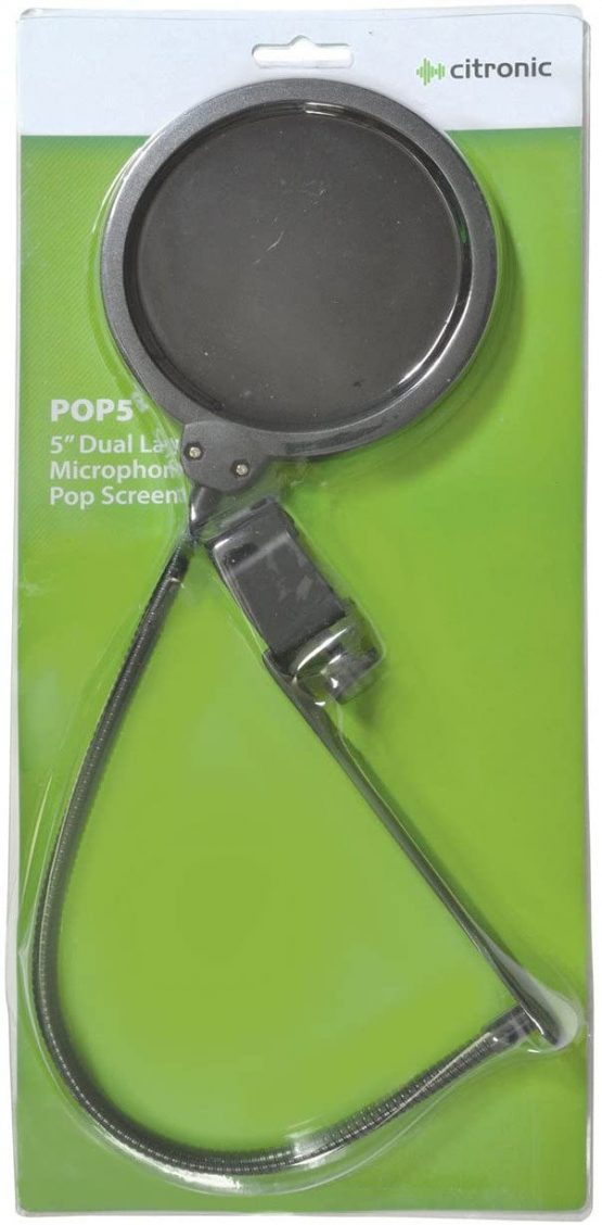 Citronic POP5 Dual Layer 125 mm Microphone Pop Screen - Image 2