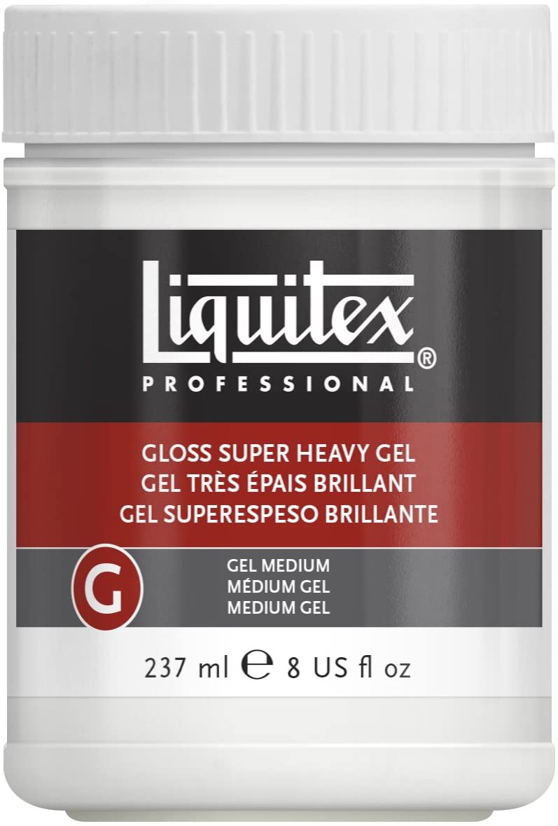 Liquitex 7408 Professional Gloss Super Heavy Gel Medium, 237 ml , White, 237 ml (Pack of 1)