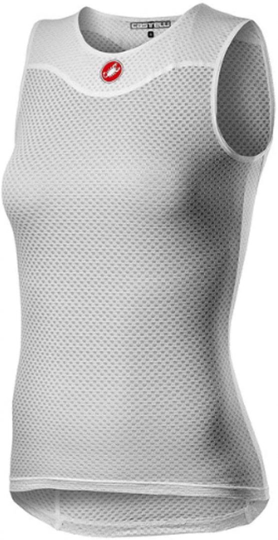 castelli Women's Pro Issue 2 W Sleeveless T-Shirt, White, XS