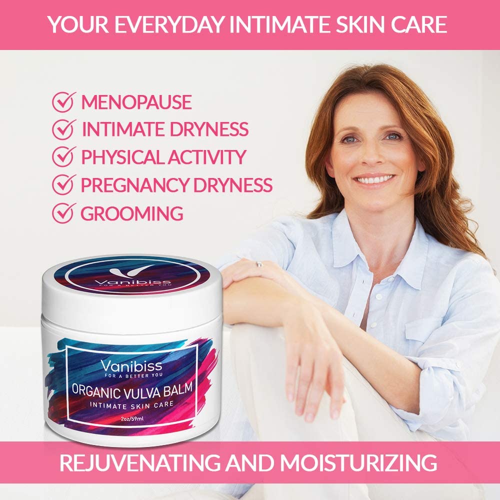 Vanibiss Natural Organic Vulva Balm, Vulvar Cream & Vaginal Moisturizer for Dryness Itching, Chafing, and Burning - Image 3