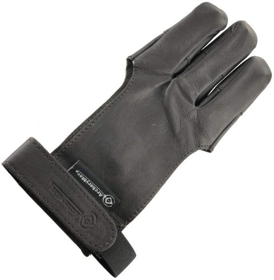 Longbowmaker Archery Glove 3 Finger guard Cow Leather Shooting Protective Gear for Left and Right Hand Archer - Image 2