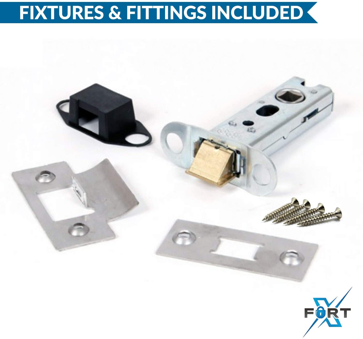 Xfort® 4 Sets Of 65mm Polished Chrome Tubular Latch High Quality