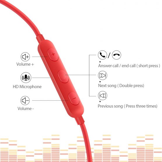 Bulees Sleep Earphones for side sleeping, Noise Isolating, Lightweight Earbuds for Small Sensitive ear Canal, In-Ear Headphones Wired with Mic and Volume Control for Bedtime (Red) - Image 4