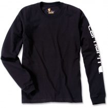 Carhartt 231.S007 Sleeve Logo T-Shirt, X-Large, Black