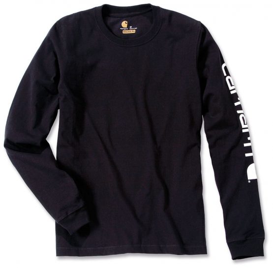 Carhartt 231.S007 Sleeve Logo T-Shirt, X-Large, Black