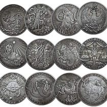 NLR 12 Constellation Commemorative Coins Aries/Taurus/Gemini/Cancer/Leo/Virgo/Libra/Scorpio/Sagittarius/Capricorn/Aquarius/Pisces Souvenir Arts Collection (All 12 Constellations)