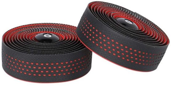 Humpert Unisex - Adult Handlebar Tape Set 2158500600 Padded Handlebar Tape Set Black Red One Size
