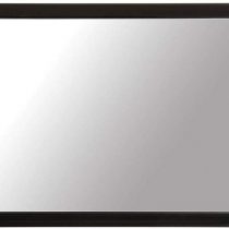 TRIXES Hairdressers Mirror - Salon Handheld Mirror – with 2 Handles Wide Angle –for Hairdressing and Beauty - Large Size 36.5 x 21.7cm – for Professional Barbers and Hairdressers - Black