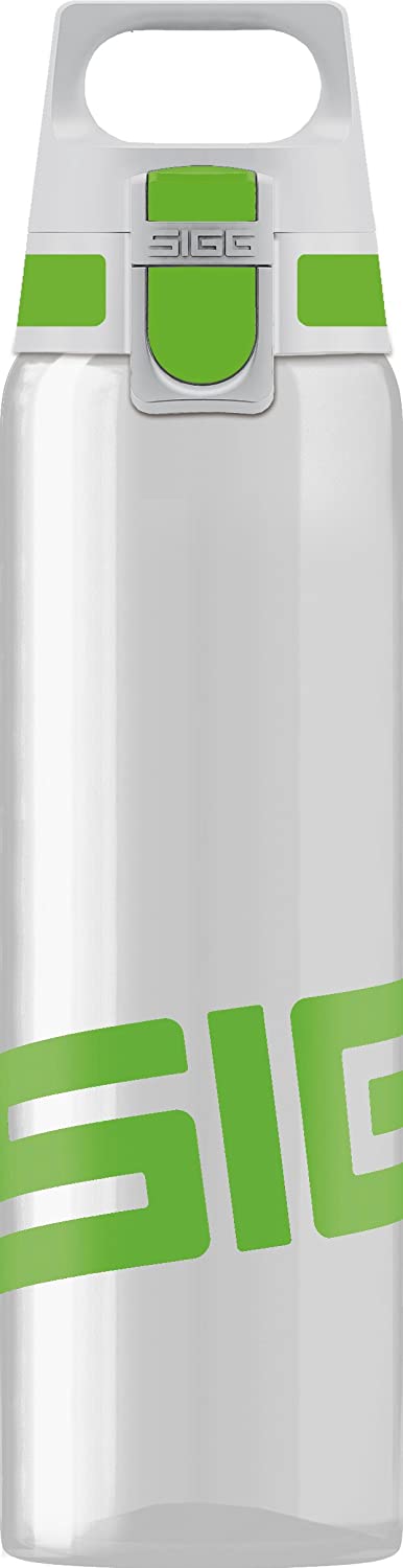 Sigg, Tritan Water Bottle, Total Clear ONE Green, Suitable For Carbonated Beverages, Dishwasher Safe, Leakproof, Lightweight