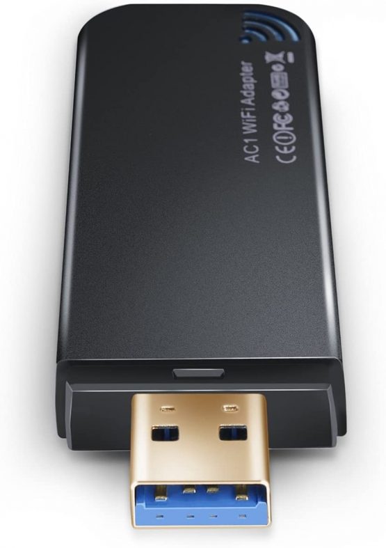 BrosTrend 1200Mbps USB WiFi Dongle for Laptop, Desktop PC of Windows 11/10/8.1/8/7/XP, USB 3.0, AC1200 Dual Band 5GHz 867Mbps + 2.4GHz 300Mbps(Model AC1) - Image 4
