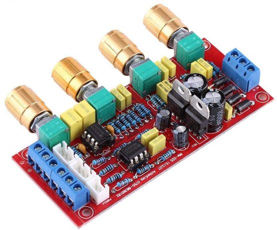 HiFi Preamp NE5532 Pre-Amplifier Volume Tone Control Board Kits AC 12V OP-AMP HiFi Amplifier (DIY Kits) - Image 2
