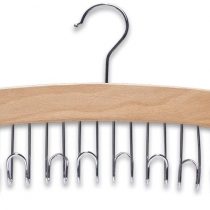 Zeller 17116 Belt Holder 43 x 18 x 6 cm Beech / Chrome