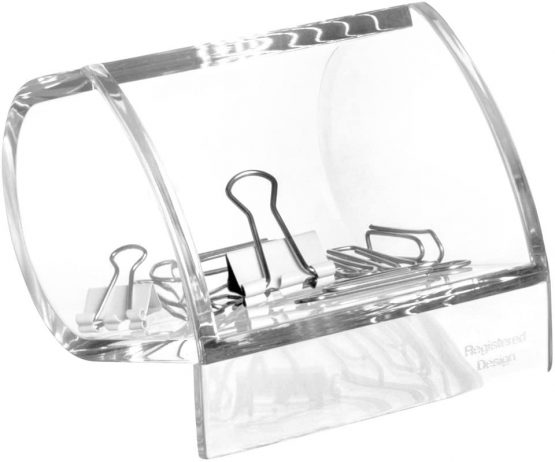 Acrylic Clip Dispenser, Transparent - Image 2