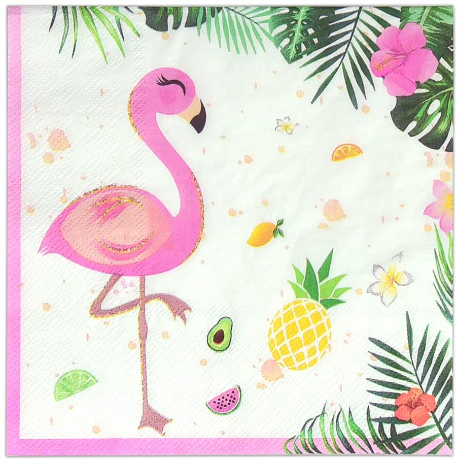 WERNNSAI Pink Flamingo Napkins - Image 2