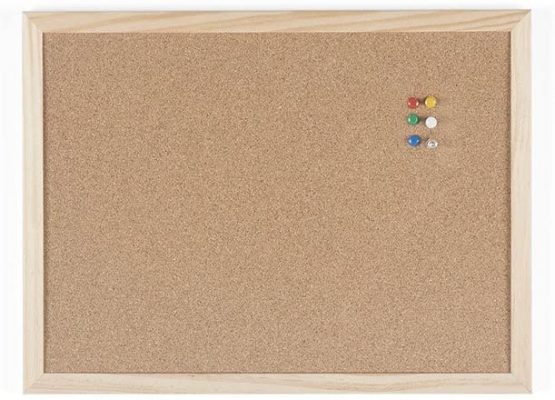 Bi-Office MC010012010 400 x 300 mm Wood Frame Cork Notice Board