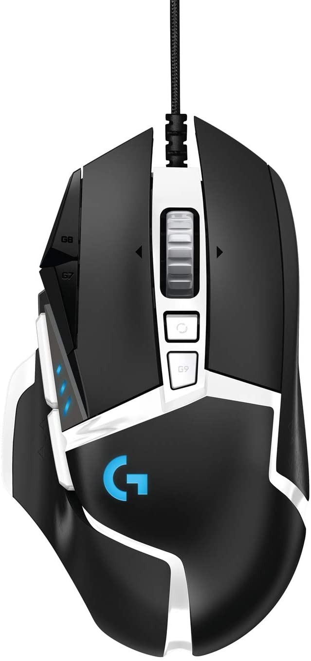 Logitech G502 HERO High Performance Gaming Mouse Special Edition, HERO 16K Sensor, 16 000 DPI, RGB, Adjustable Weights