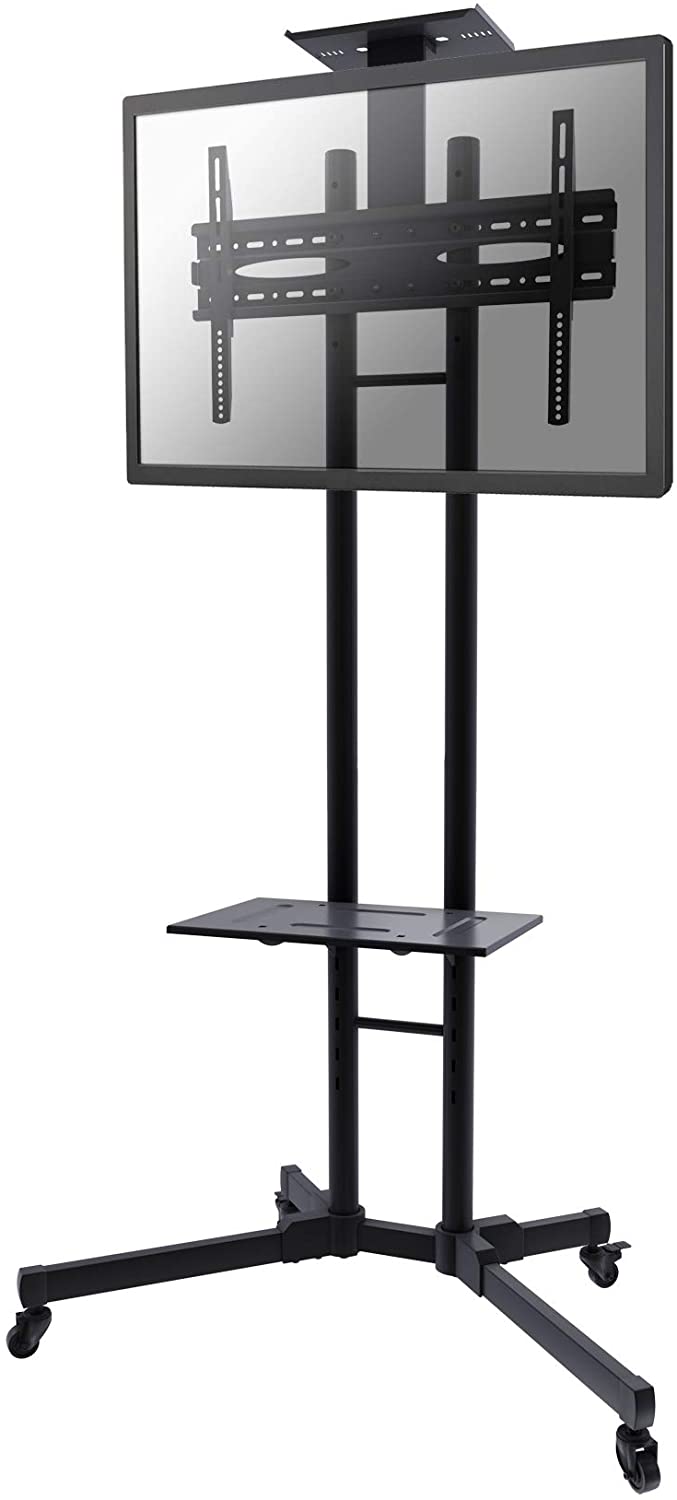 Newstar PLASMA-M1700E Mobile Monitor/TV Floor Stand for 32-55" screen, Height Adjustable - Black, Height: 155cm - 170cm - Image 2