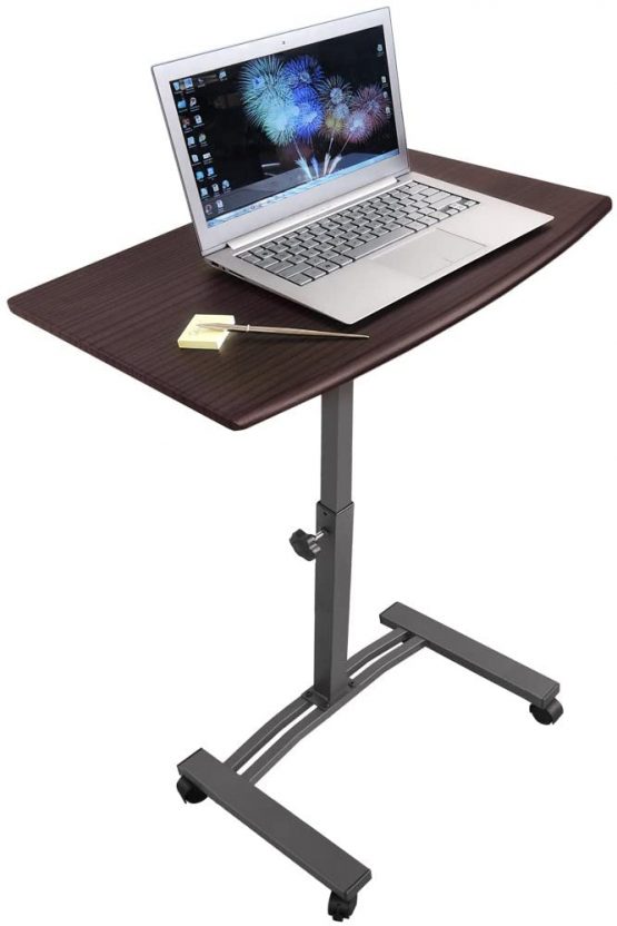 Tatkraft Salute Mobile Laptop Stand Desk Adjustable Height 52-84cm 4 casters (with locking device)