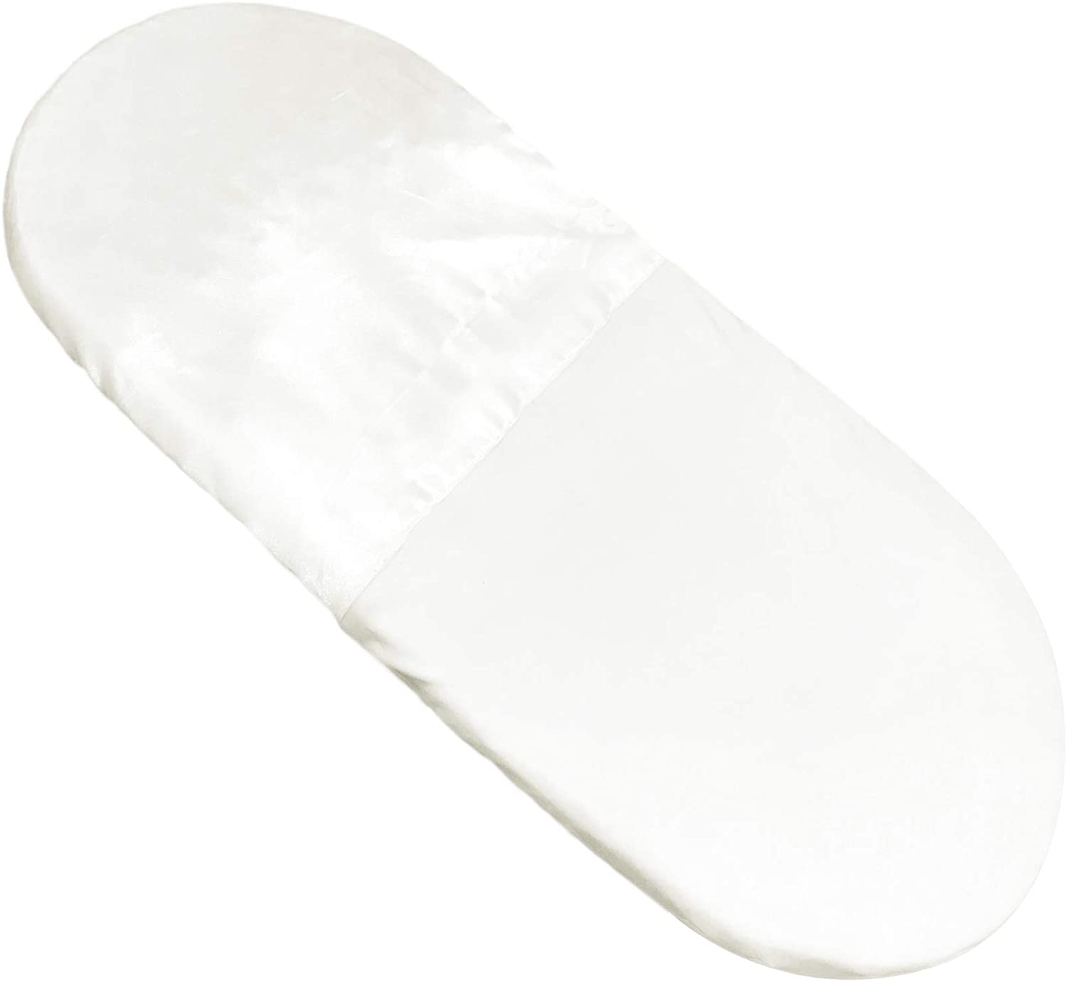 MANE Organic Cotton and SATIN MOSES BASKET Fitted Sheet by TIM & TAM Helps Protect Delicate HAIR & SKIN. SATIN FITTED SHEETS for BALDING KNOTTY DRY HAIR and ECZEMA - Image 2