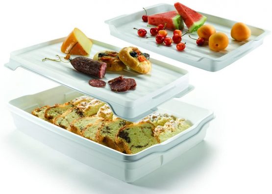 Curver 175245 Cake Container Rectangular Transparent / White - Image 3