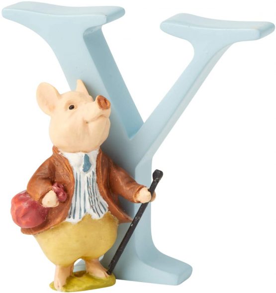 Beatrix Potter A5017 Alphabet Letter Y Pigling Bland Figurine