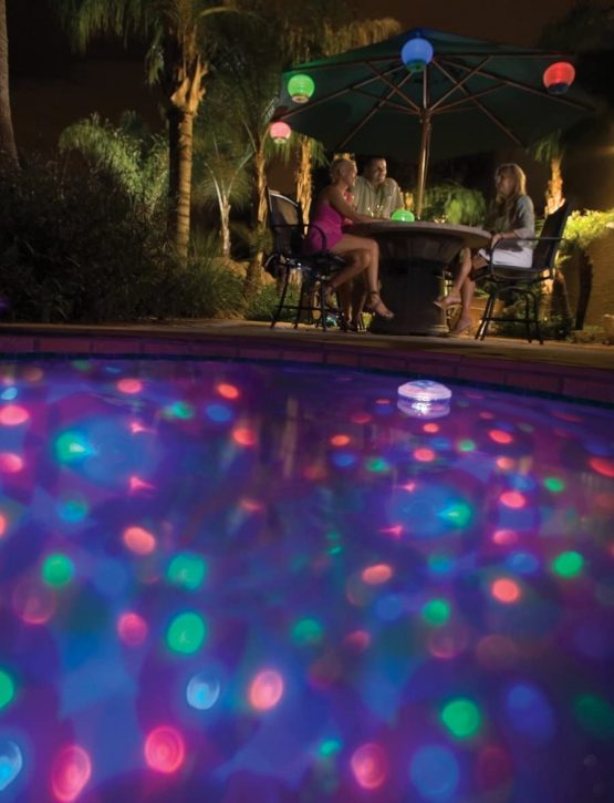 Underwater Light Show, Floating Disco Ball Lights up Your Pool - Image 4
