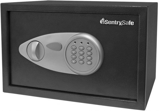 Sentry X055 Security Safe Electronic Lock 4mm Door 2mm Walls 16.4 Litre 10.4kg W350xD270xH220mm Ref X055