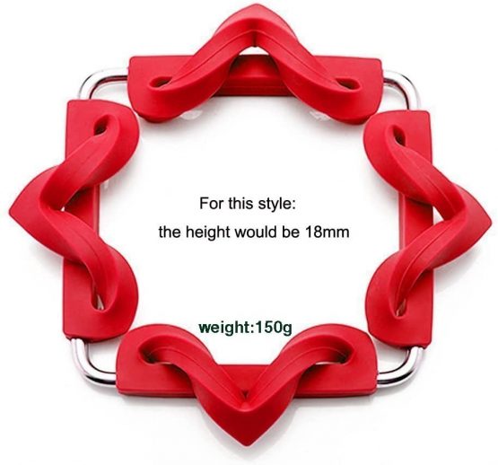 TENTA KITCHEN Heavy Duty Foldable Silicone Trivets/expandable/collapsible… (Square) - Image 3