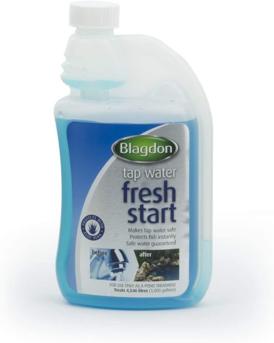 Blagdon 2682 Pond Fresh Start, Removes Chlorine, Makes Tap Water Safe for Pond Fish, 500ml, Treats 4546 Litres of Water, Transparent