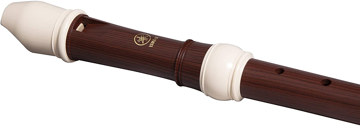 YAMAHA YRA-312B Recorder - Alto baroque fingering, simulated rosewood with white trim - Image 4