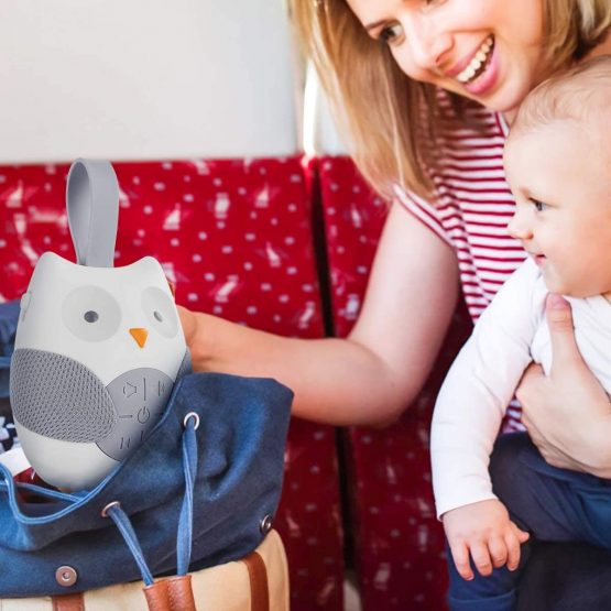 Baby Sleep Sound Soother,Owl Noise Machine Baby Soother Sleep Helper Sound Machine with Auto-off Timer Stress Relief Music Player, Baby Shower Gifts - Image 2