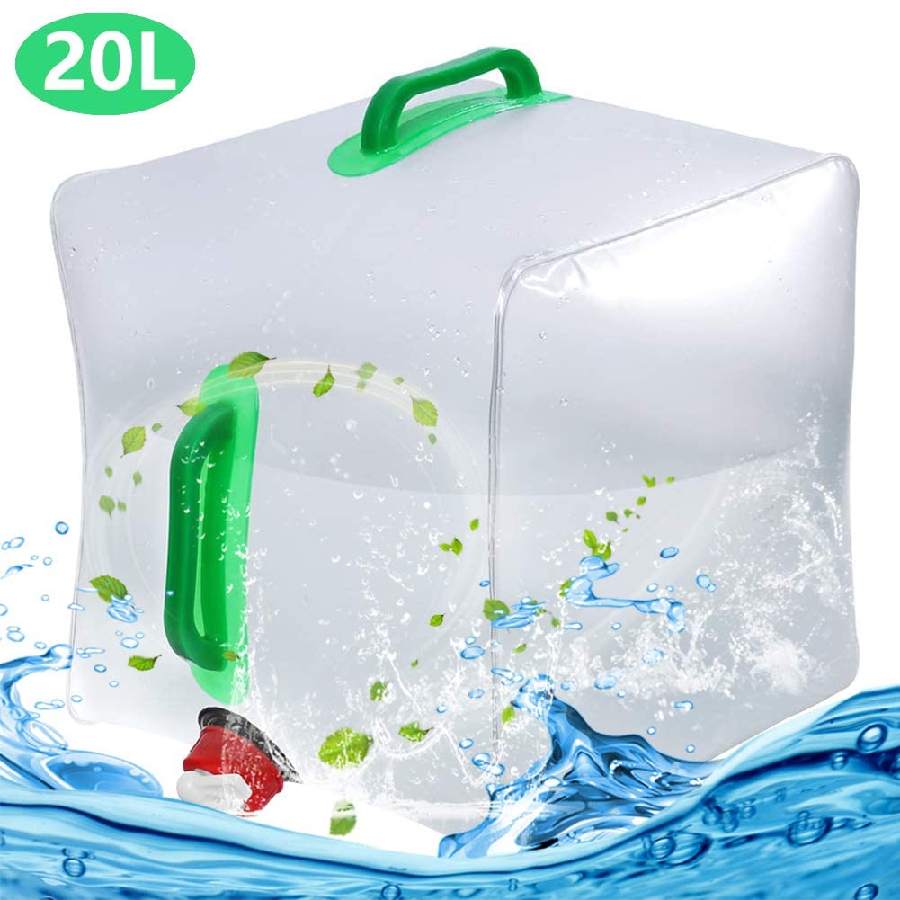 BESTZY 5 Gallon/20L Collapsible Water Container Portable Mobile/Emergency Water Storage Cube in