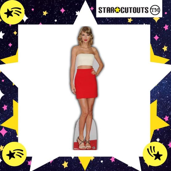 STAR CUTOUTS CS619 Taylor Celebrity Star Icon Swift Lifesize Cardboard Cutout Perfect for Fans, Friends, Family and Events Height 180cm Width 54cm, Multicolour, Regular - Image 3