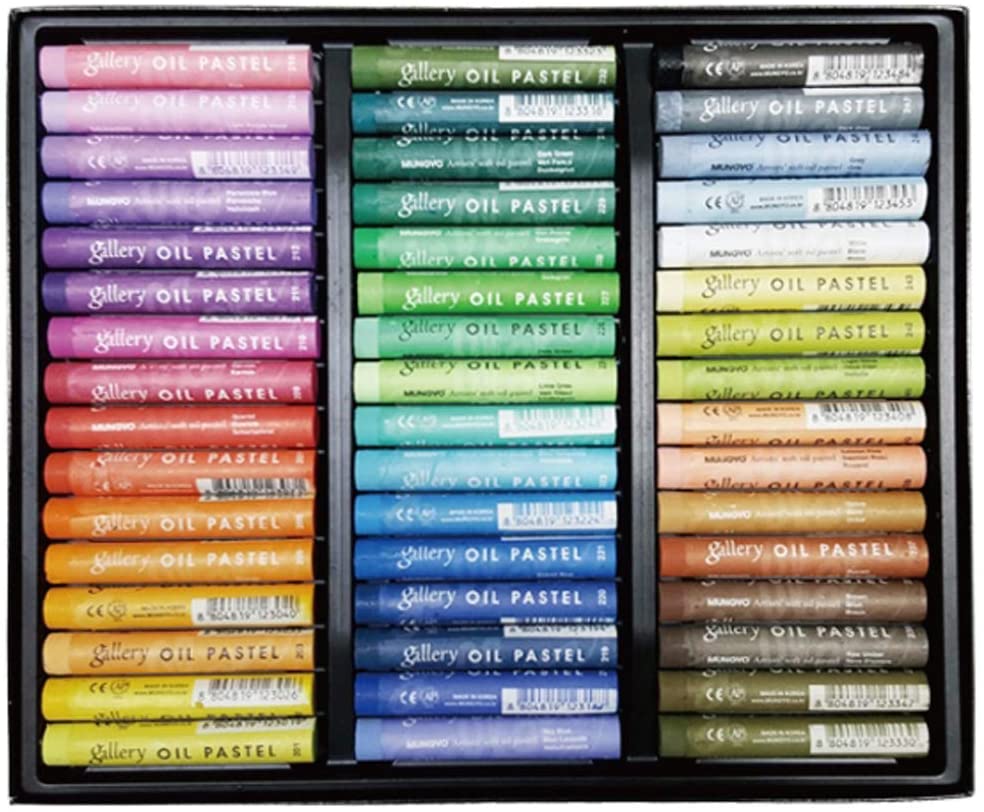 OIL PASTELS SWATCHES ▻ Mungyo Gallery Artists Set of 48 Oil