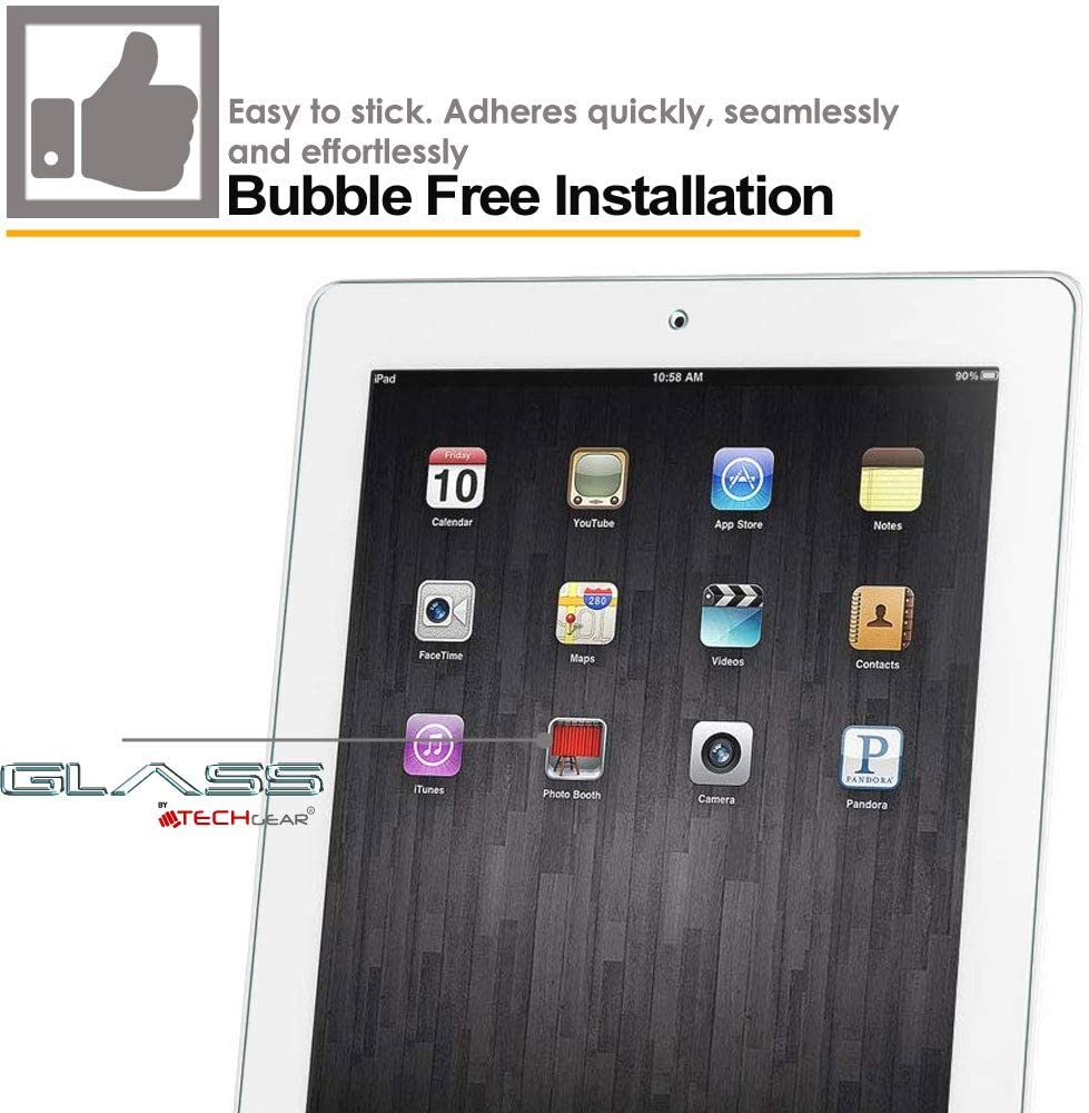 TECHGEAR Screen Protector for iPad 4/3/2, GLASS Edition Tempered Glass, 1 Pack, Transparent - Image 3