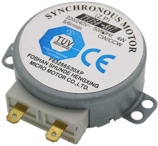 WuYan AC 220-240V 4W 6RPM 48mm Dia Micro Synchronous Motor for Warm Air Blower 50/60Hz CW/CCW TYJ50-8A7 Microwave Oven Tray Motor