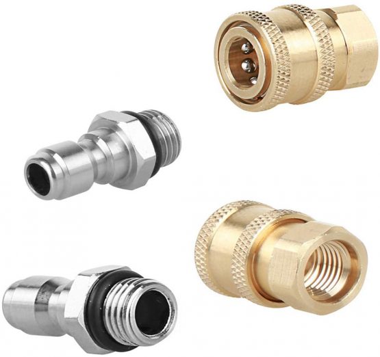 DUDUA 1/4 Quick Connector Pressure Washer Fittings M14 Male Threaded Brass Garden Hose Tap Connector Adaptor - Image 3