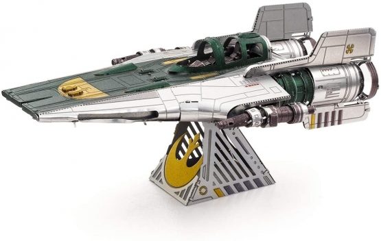 fascinations Metal Earth Star Wars Rise of Skywalker Resistance A-Wing Fighter 3D Metal Model Kit