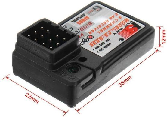 Yangers 2.4GHz RC Receiver for Car Boat, FS-GR3E 3-Channel 3CH Receiver for Fs-GR3C GT3B GT2 GT2E GT2G FS-T4B FS-i4 GT6B FS-i6 Transmitter - Image 4